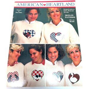 Vintage American Heartland Iron-On Patterns Designed By Wendi Miller